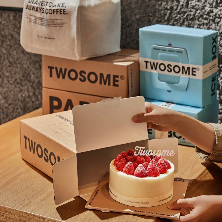 패키지와 케이크 이미지