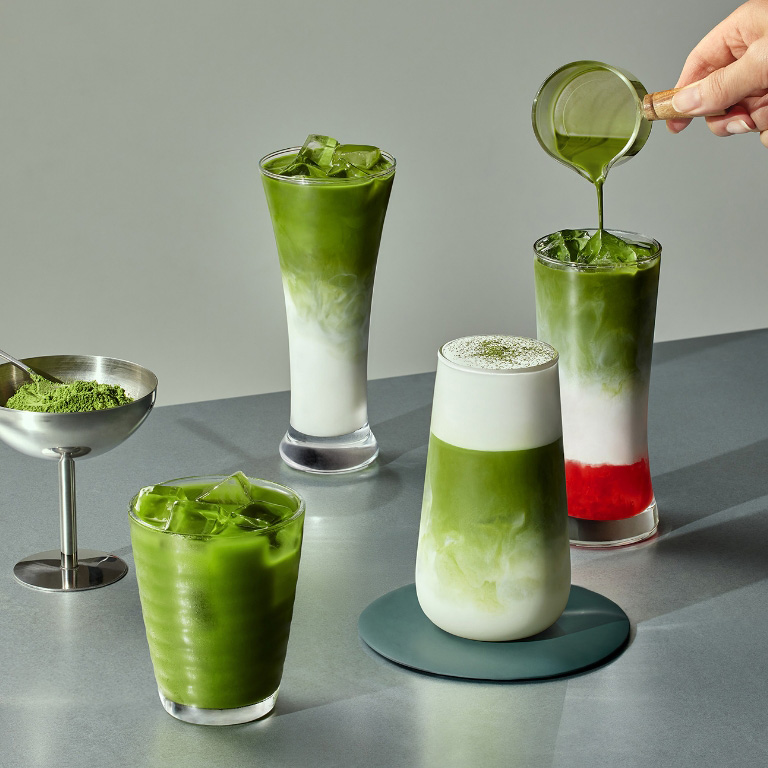 말차 음료 이미지